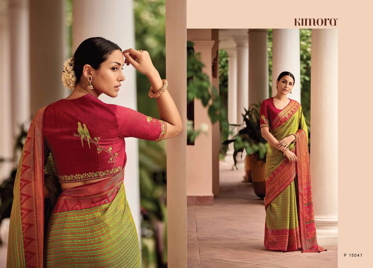 Meera Vol 3 By Kimora Fashion Brasso Sarees Exports