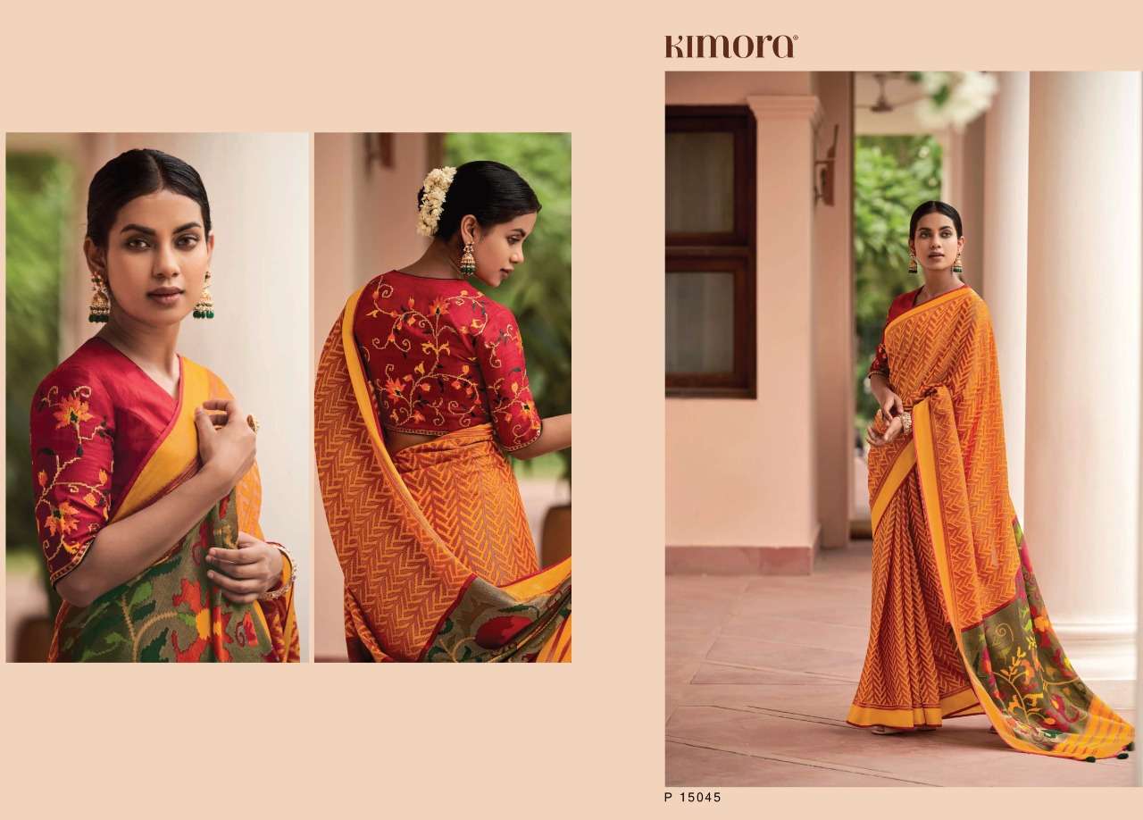 Meera Vol 3 By Kimora Fashion Brasso Sarees Exports