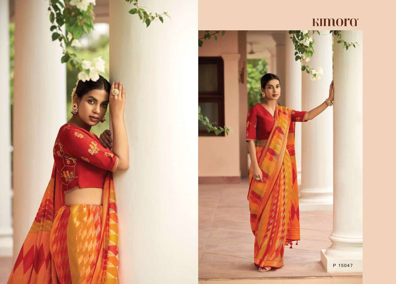 Meera Vol 3 By Kimora Fashion Brasso Sarees Exports