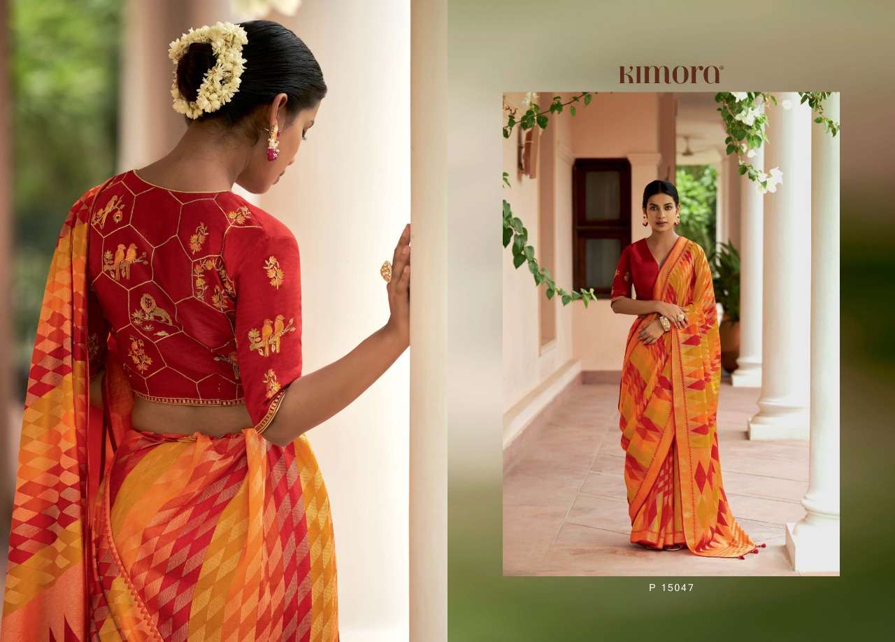 Meera Vol 3 By Kimora Fashion Brasso Sarees Exports