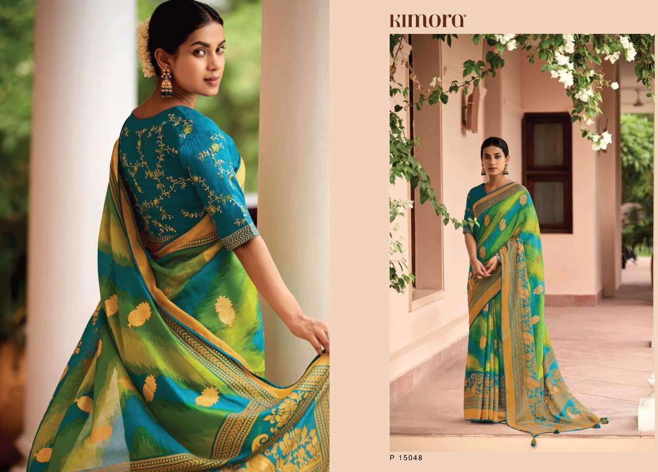 Meera Vol 3 By Kimora Fashion Brasso Sarees Exports