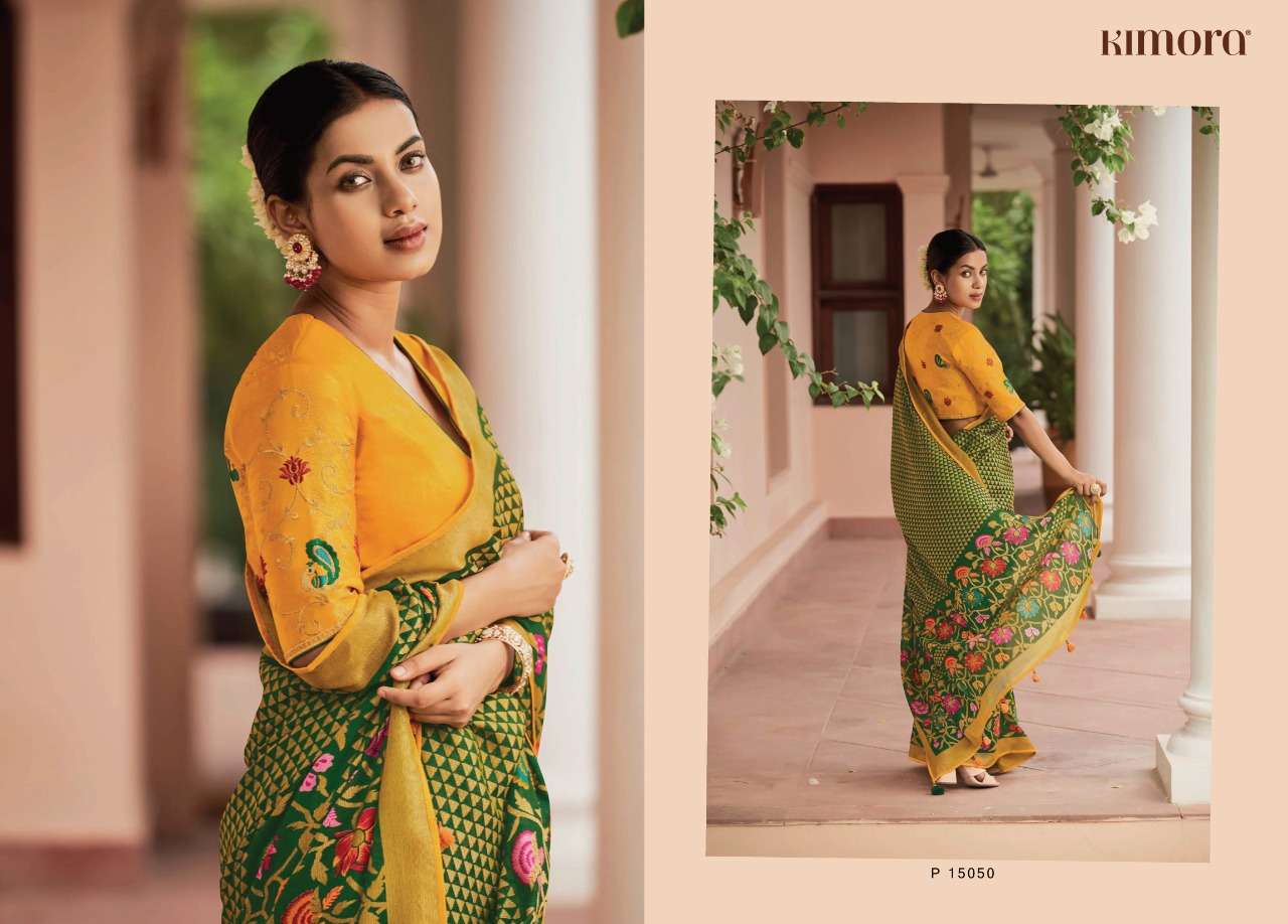 Meera Vol 3 By Kimora Fashion Brasso Sarees Exports