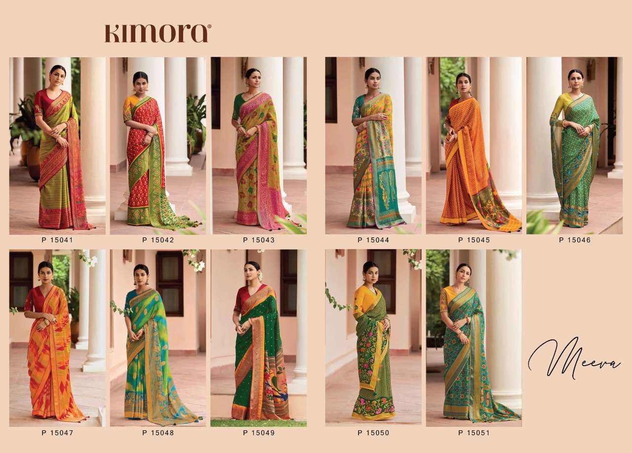 Meera Vol 3 By Kimora Fashion Brasso Sarees Exports