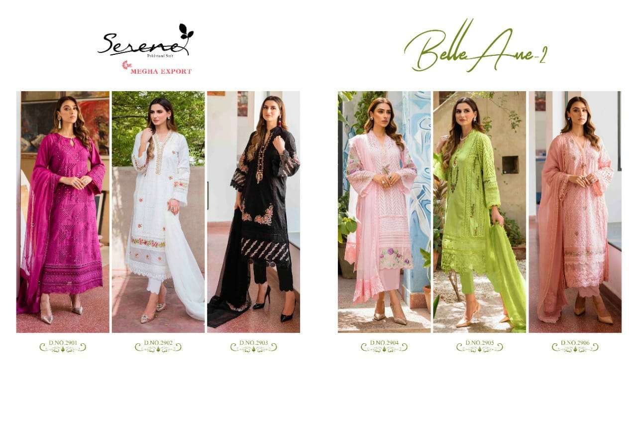 New Catalogue Belle Ame 2 Designer Pakistani Salwar Kameez By Serene