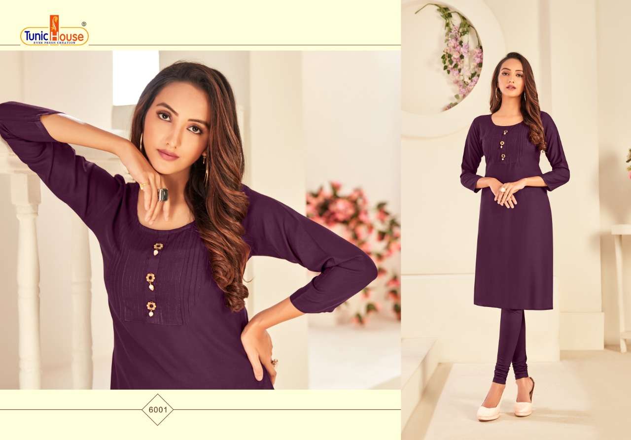 Nice Girl By Tunic House Rayon Kurti Low Rate Catalog