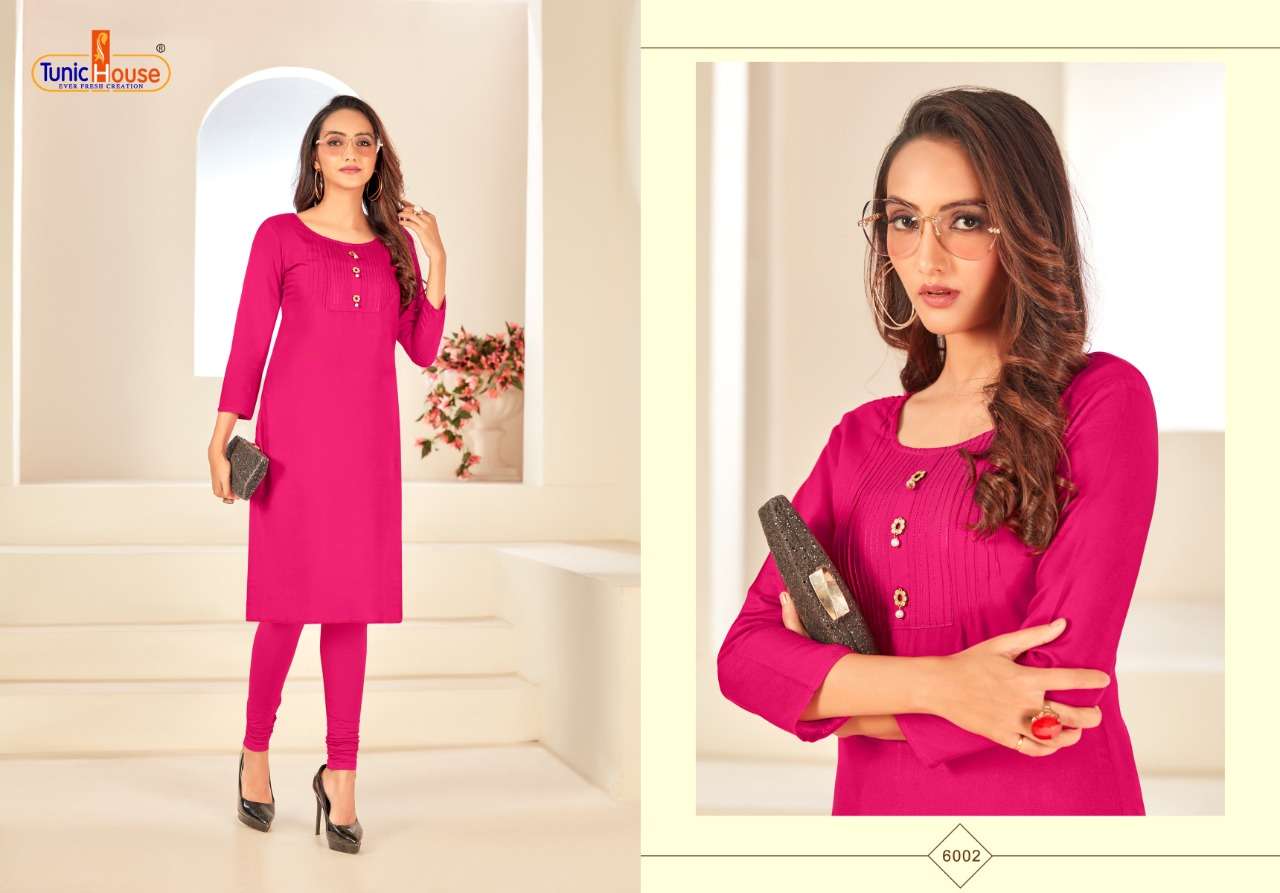 Nice Girl By Tunic House Rayon Kurti Low Rate Catalog