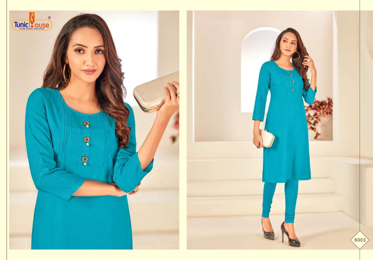 Nice Girl By Tunic House Rayon Kurti Low Rate Catalog