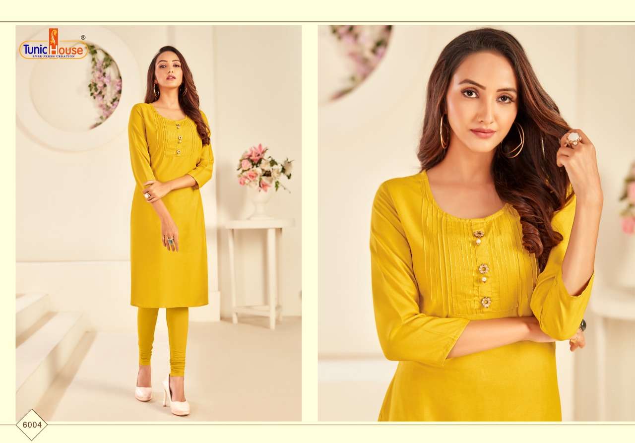 Nice Girl By Tunic House Rayon Kurti Low Rate Catalog