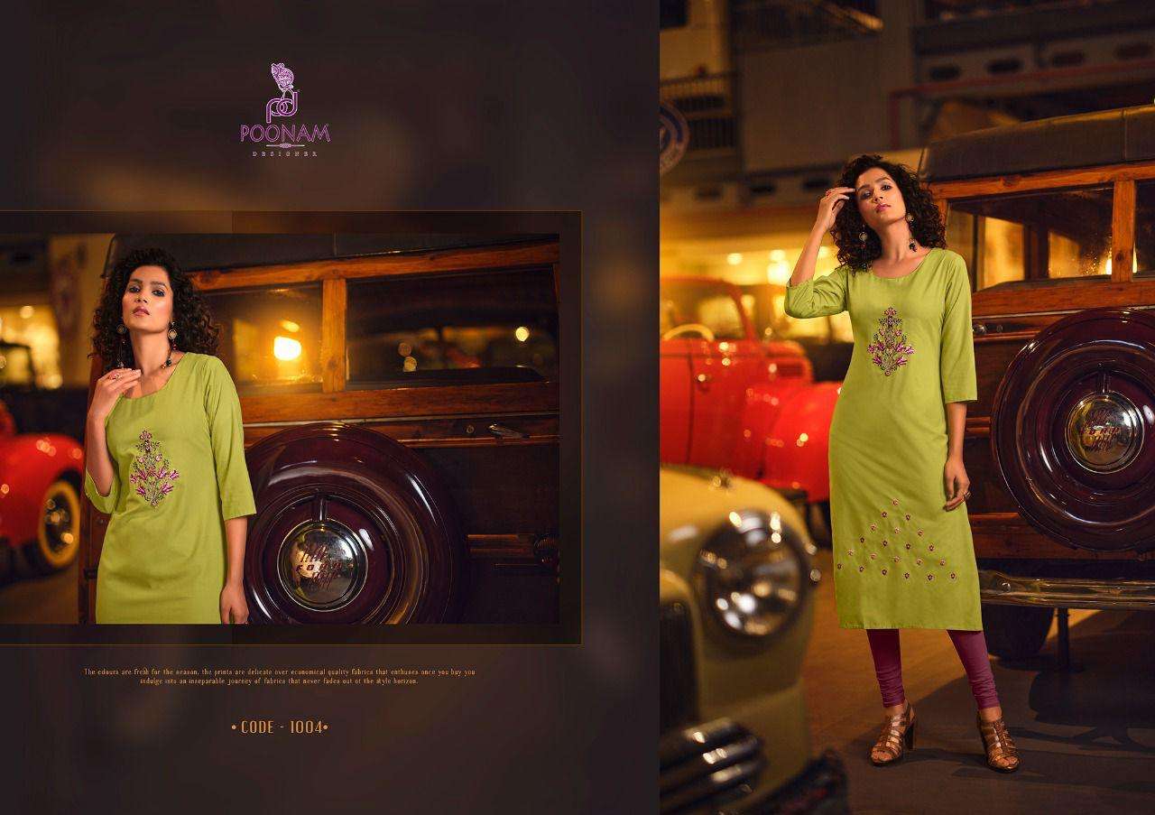 Poonam Lekha Rayon Plus Size Fancy Kurti