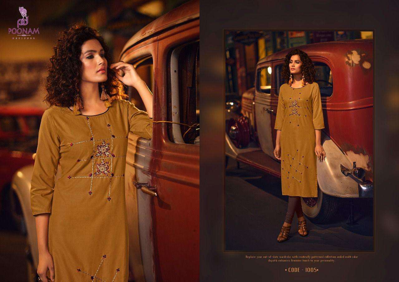 Poonam Lekha Rayon Plus Size Fancy Kurti