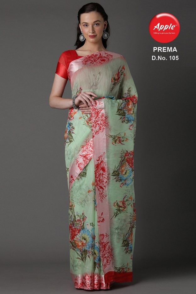 Prema By Apple Exclusive Sonaxi Patta Casual Wear Saree At Low Range Catalogs