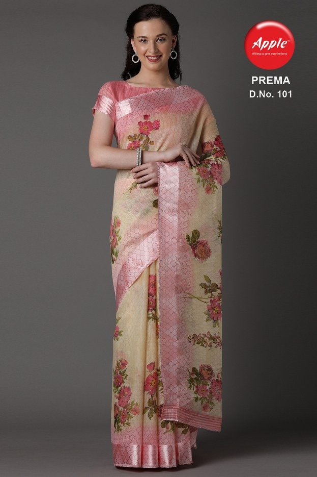 Prema By Apple Exclusive Sonaxi Patta Casual Wear Saree At Low Range Catalogs