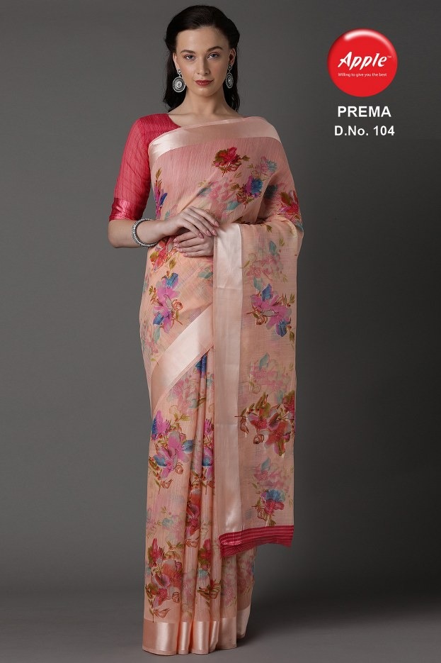 Prema By Apple Exclusive Sonaxi Patta Casual Wear Saree At Low Range Catalogs