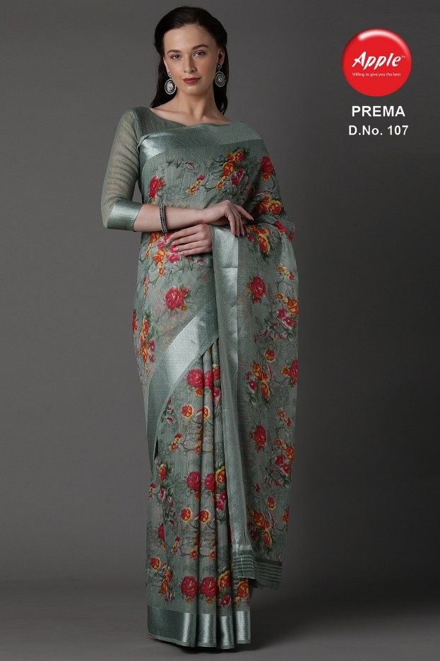 Prema By Apple Exclusive Sonaxi Patta Casual Wear Saree At Low Range Catalogs