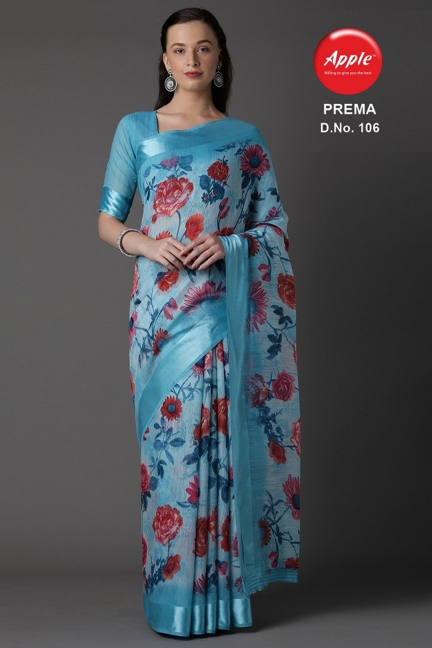 Prema By Apple Exclusive Sonaxi Patta Casual Wear Saree At Low Range Catalogs
