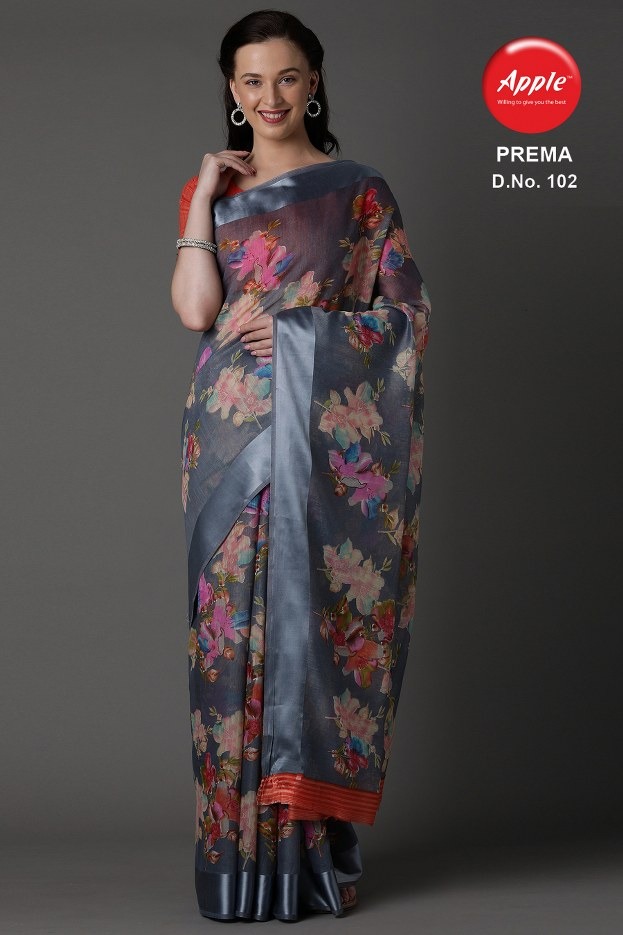 Prema By Apple Exclusive Sonaxi Patta Casual Wear Saree At Low Range Catalogs