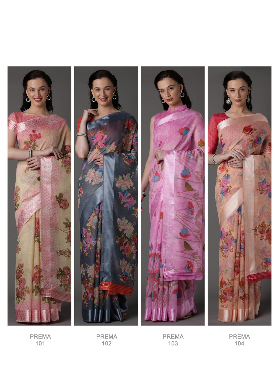 Prema By Apple Exclusive Sonaxi Patta Casual Wear Saree At Low Range Catalogs