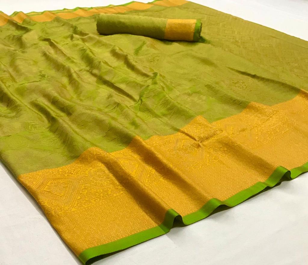 Rajtex Presents Kyaani Silk Designer Nylon Soft Silk Traditional Wear Saree Catalogs