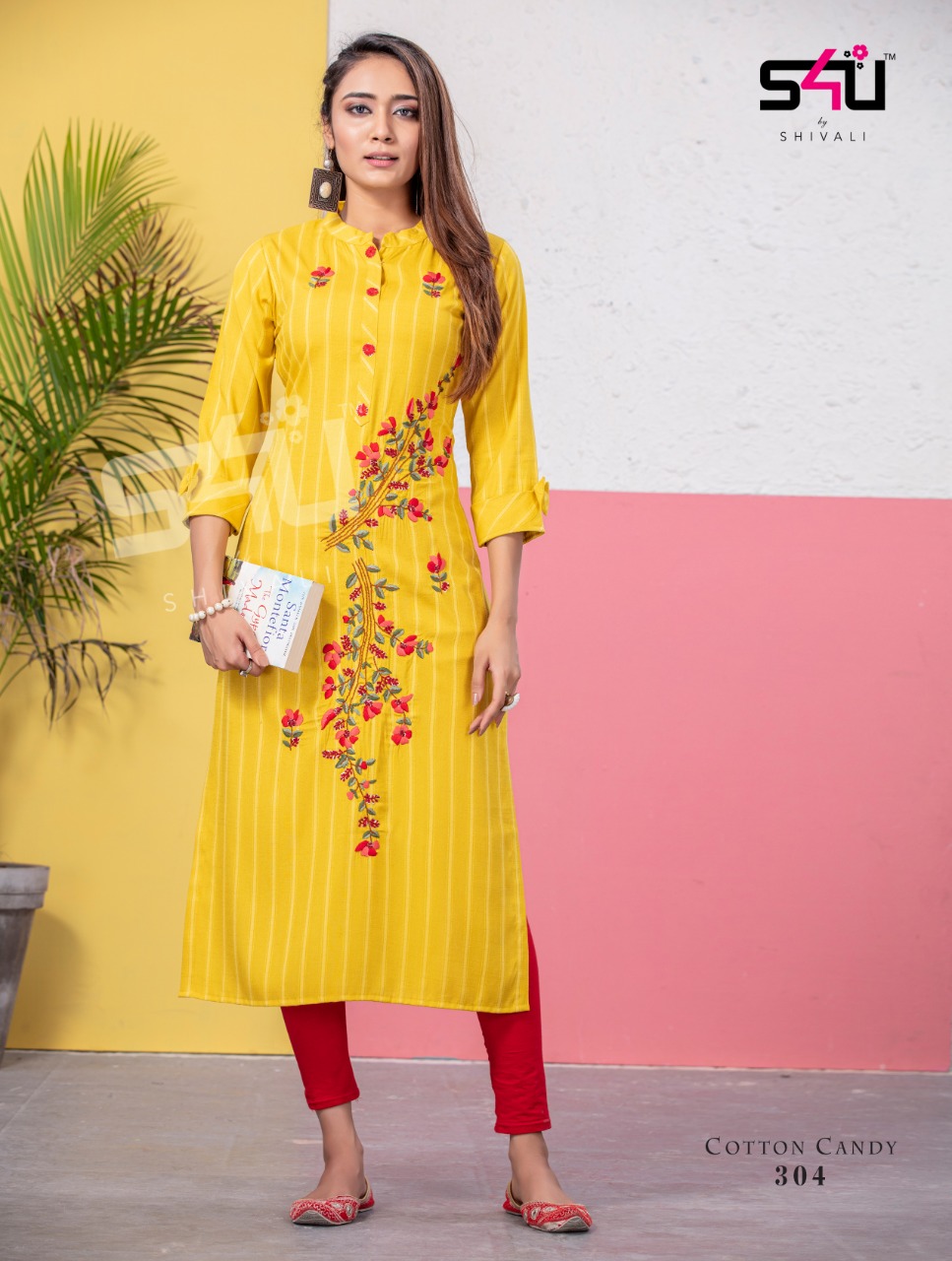 S4u Cotton Candy B3 Traditional Wear Long Kurtis Wholesaler In Surat Market
