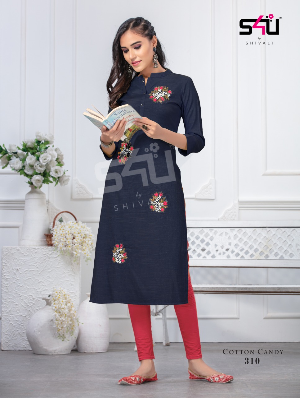 S4u Cotton Candy B3 Traditional Wear Long Kurtis Wholesaler In Surat Market