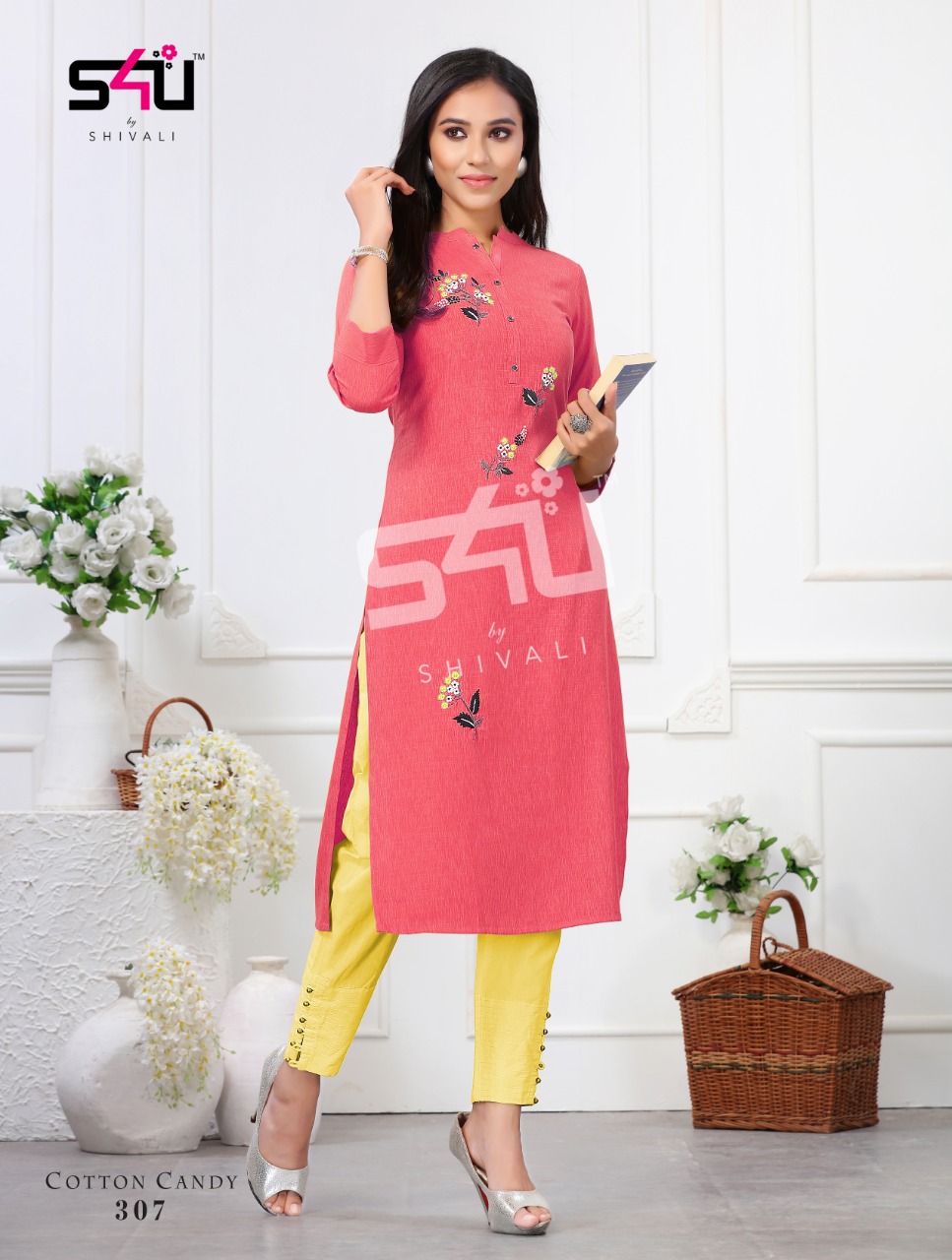 S4u Cotton Candy B3 Traditional Wear Long Kurtis Wholesaler In Surat Market