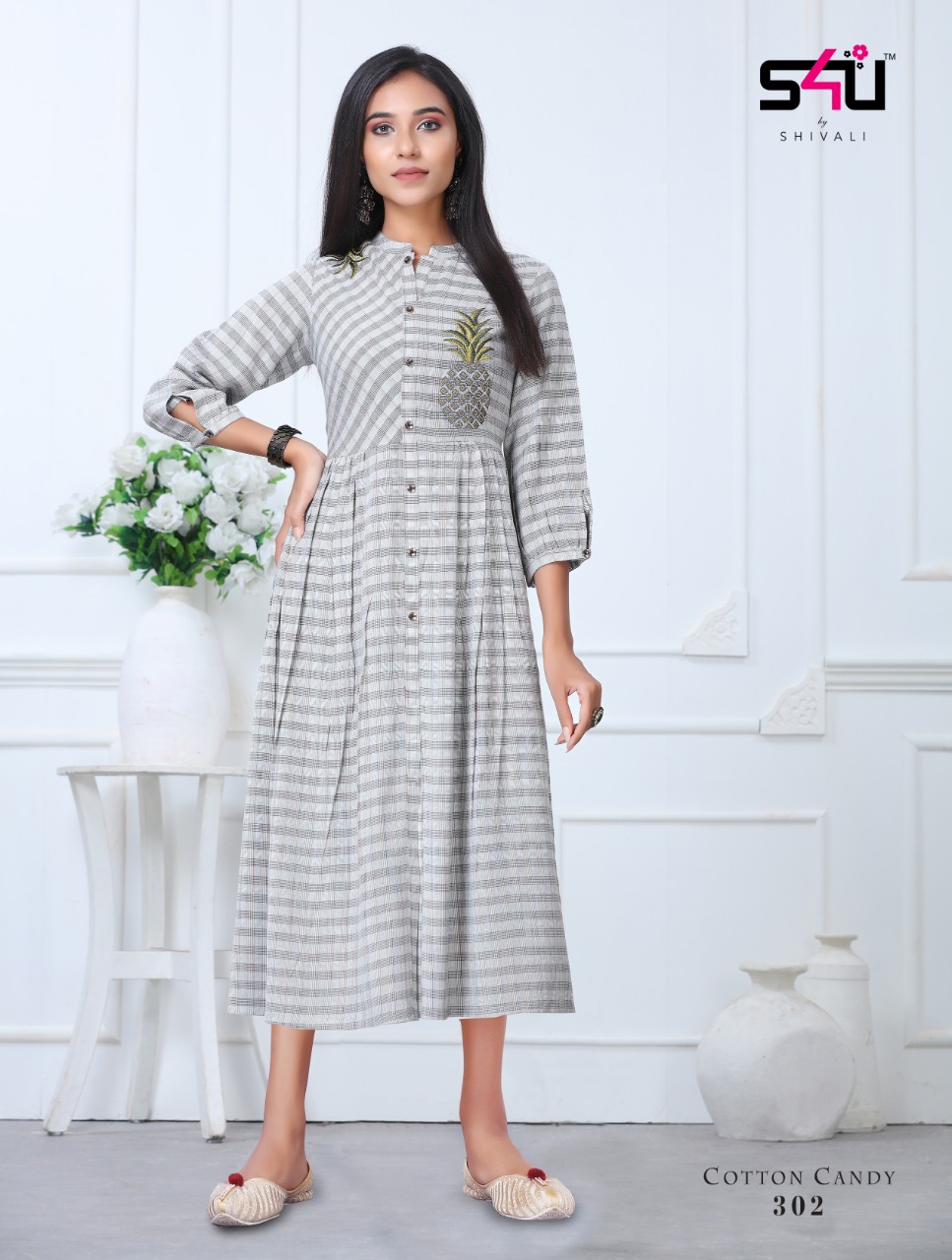 S4u Cotton Candy B3 Traditional Wear Long Kurtis Wholesaler In Surat Market