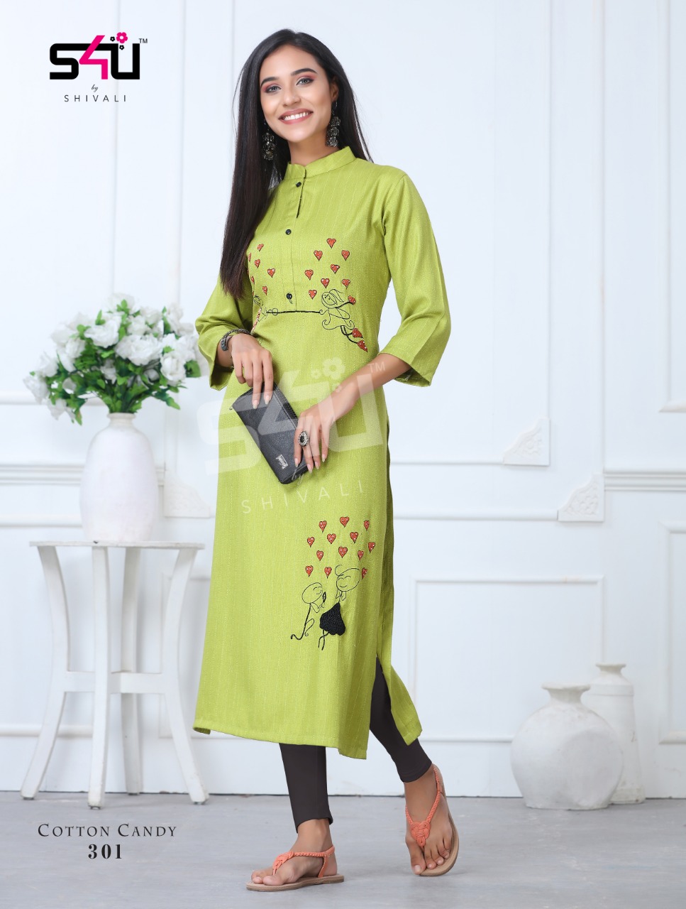 S4u Cotton Candy B3 Traditional Wear Long Kurtis Wholesaler In Surat Market
