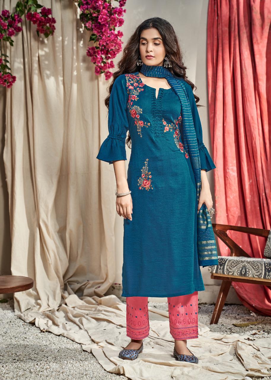 Starlight Vol 3 By Vink Viscose Silk Readymade Boutique Style Salwar Kameez