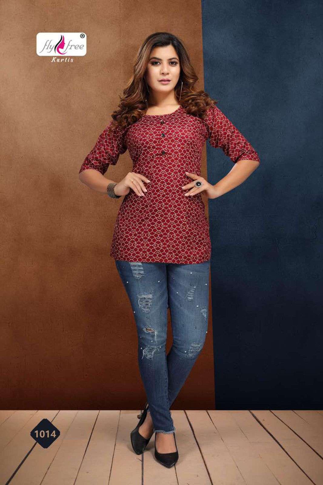 FOLK VOL-7 BY FLY FREE HEAVY RAYON SHORT TOP CATALOG