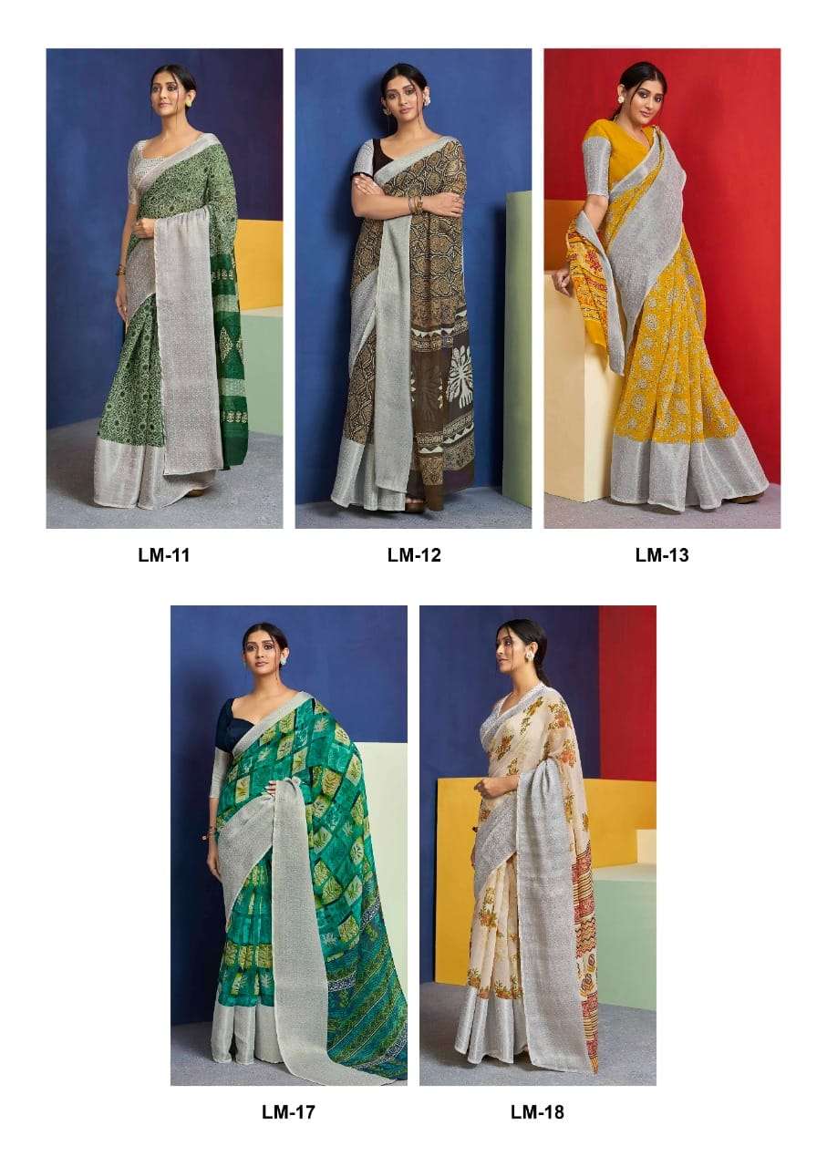 sr brand lakshmana vol 2 soft cotton with big silver weaving border sarees wholesaler 