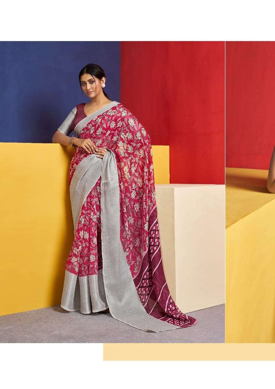 sr brand lakshmana vol 2 soft cotton with big silver weaving border sarees wholesaler 