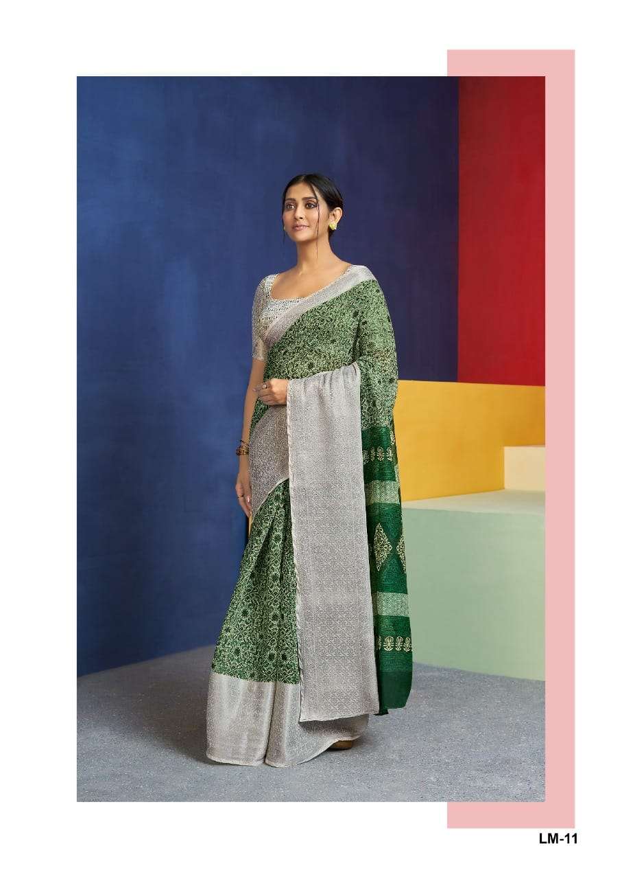 sr brand lakshmana vol 2 soft cotton with big silver weaving border sarees wholesaler 