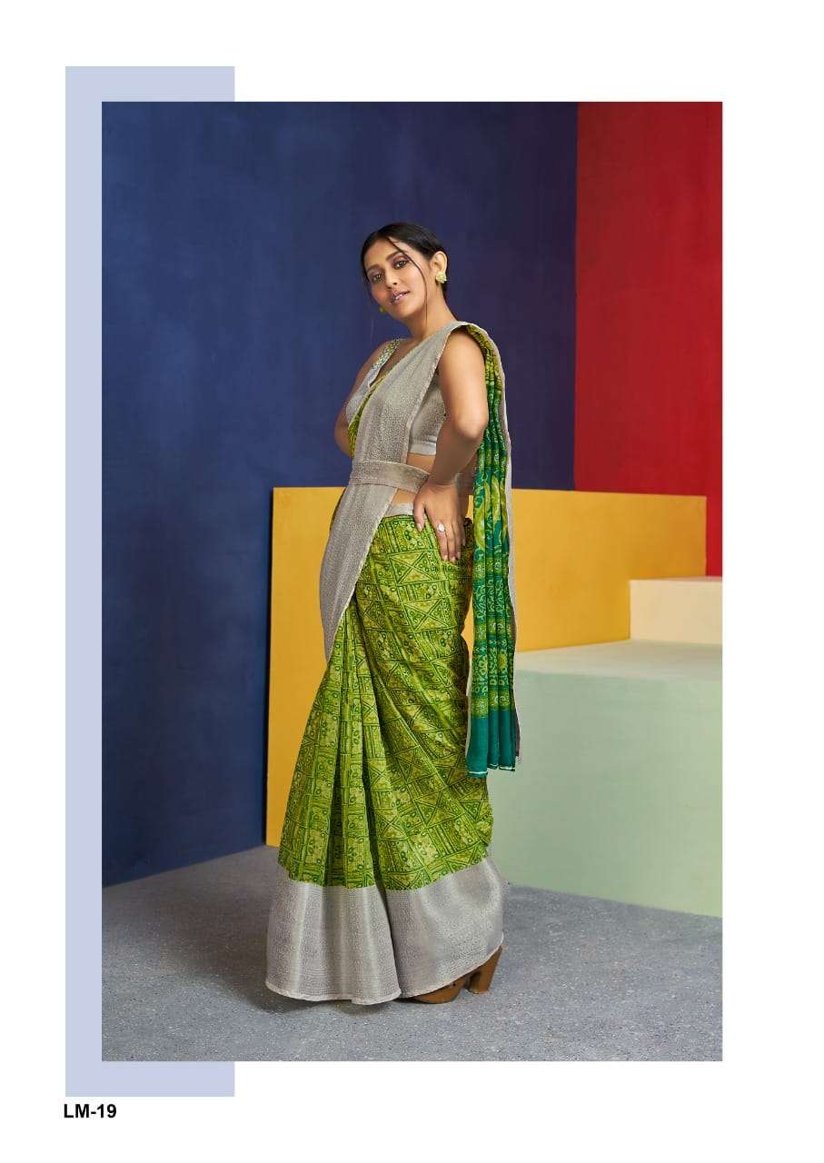 sr brand lakshmana vol 2 soft cotton with big silver weaving border sarees wholesaler 