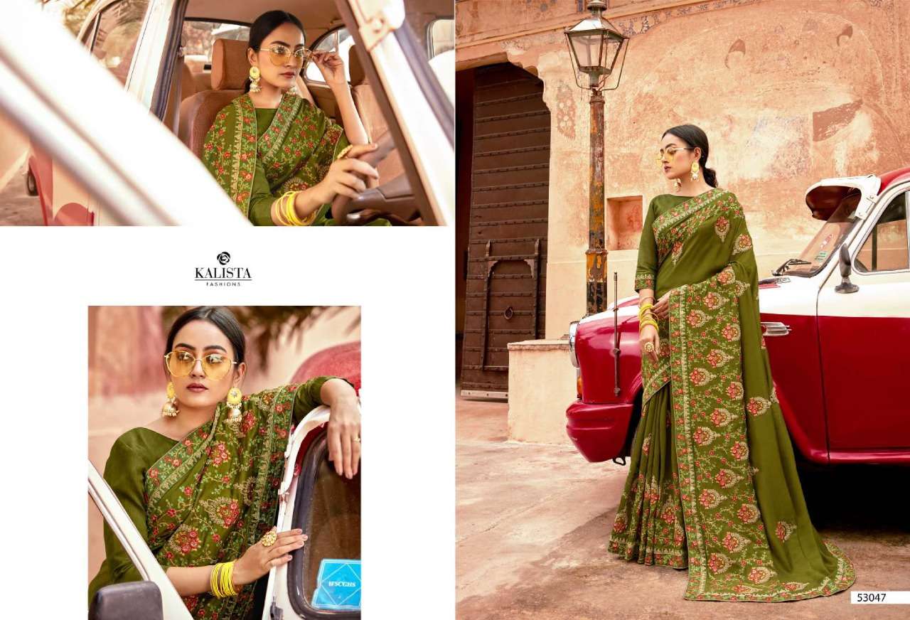 style vol 6 by kalista vichitra silk embroidery fancy sarees