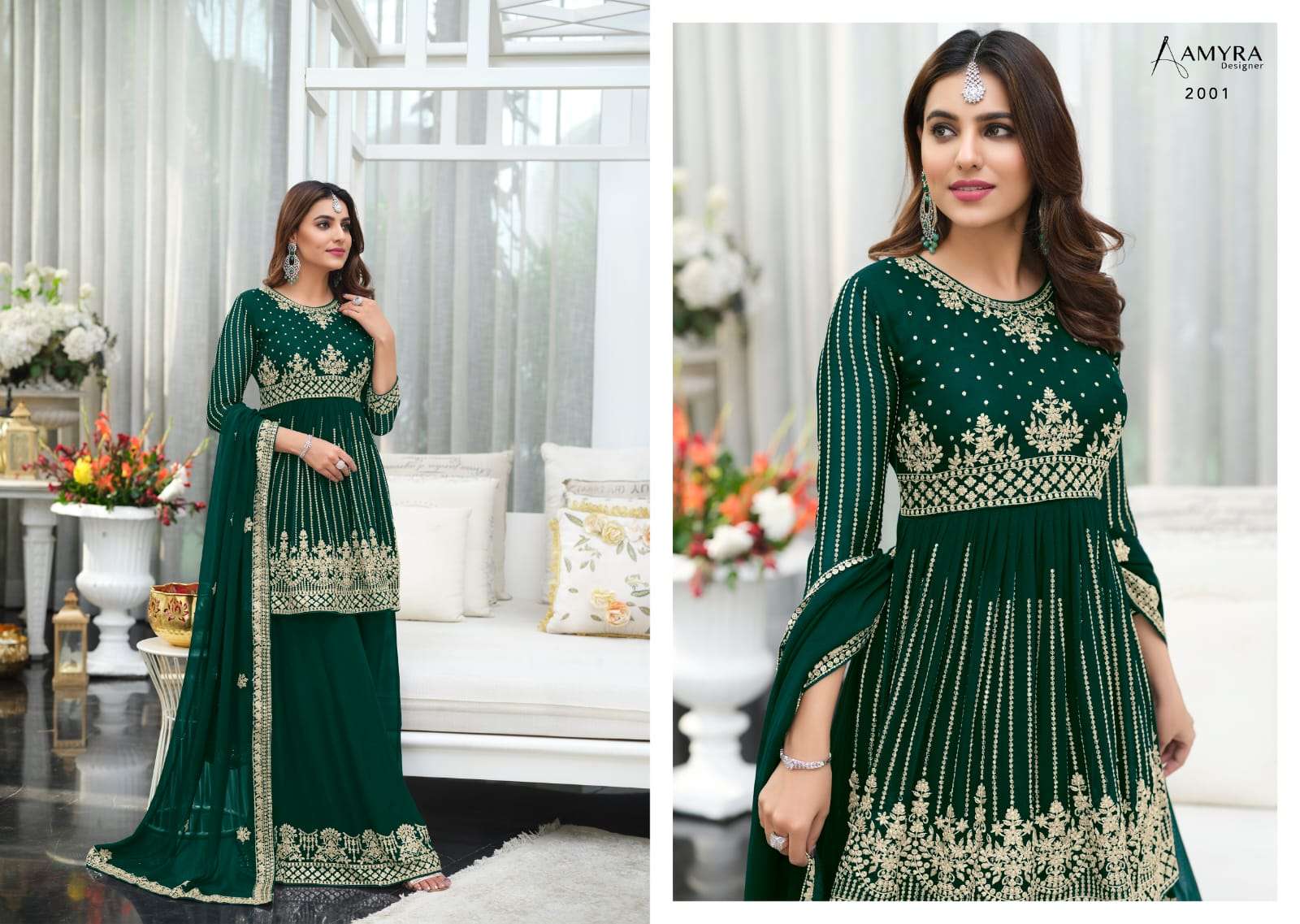 Pakistani Gharara Style Dress for Wedding Party – Nameera by Farooq