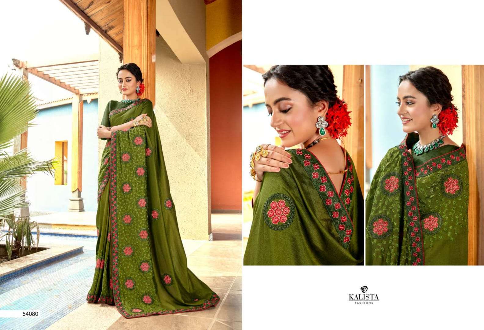 kalista hero vol 10 work fancy saree wholesale store 