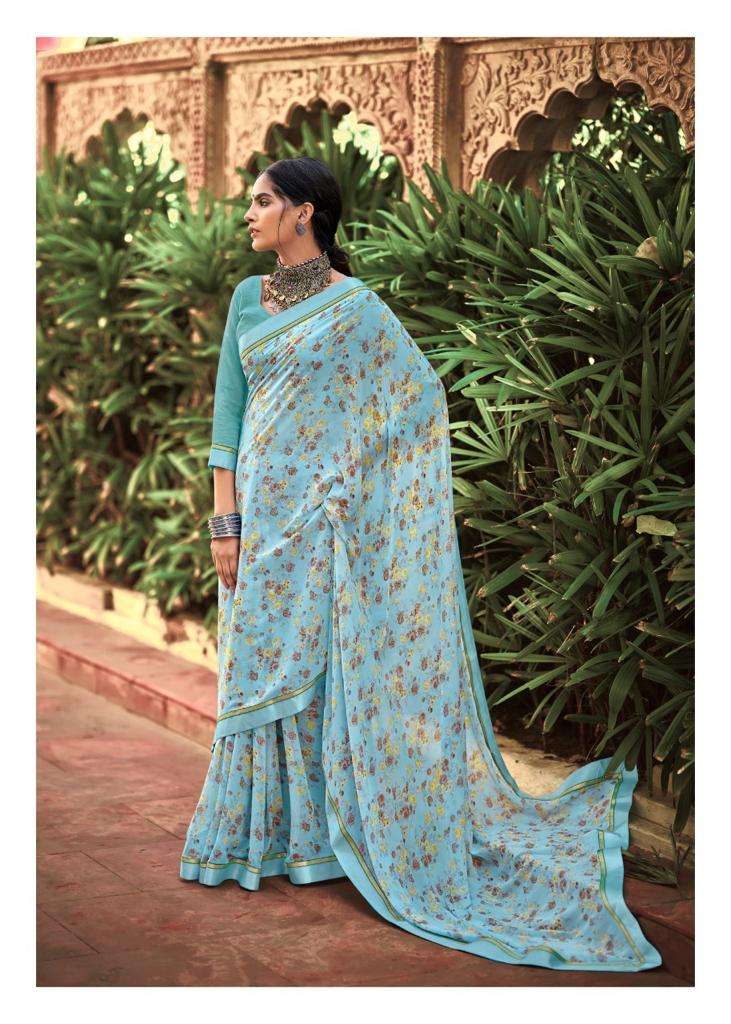 kashvi creation phulwari weightless with fancy border saree catalog 