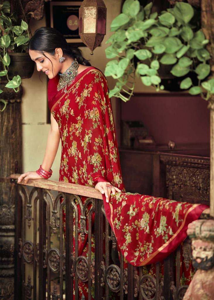 kashvi creation phulwari weightless with fancy border saree catalog 