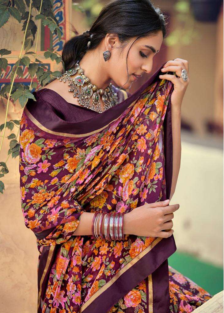 kashvi creation phulwari weightless with fancy border saree catalog 