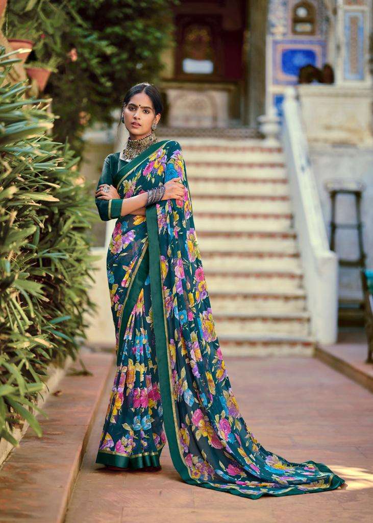 kashvi creation phulwari weightless with fancy border saree catalog 