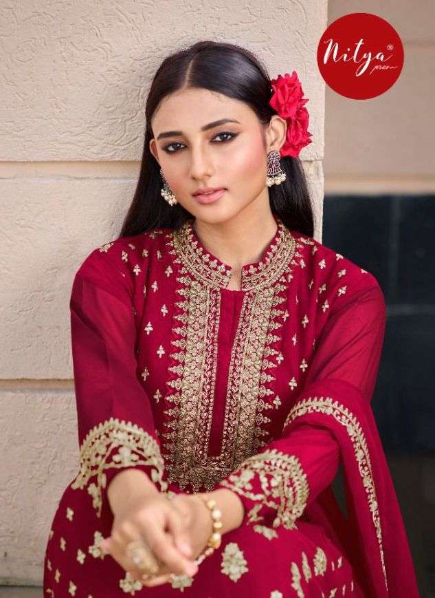 lt nitya 701 colors georgette fully stitched long party wear dresses 