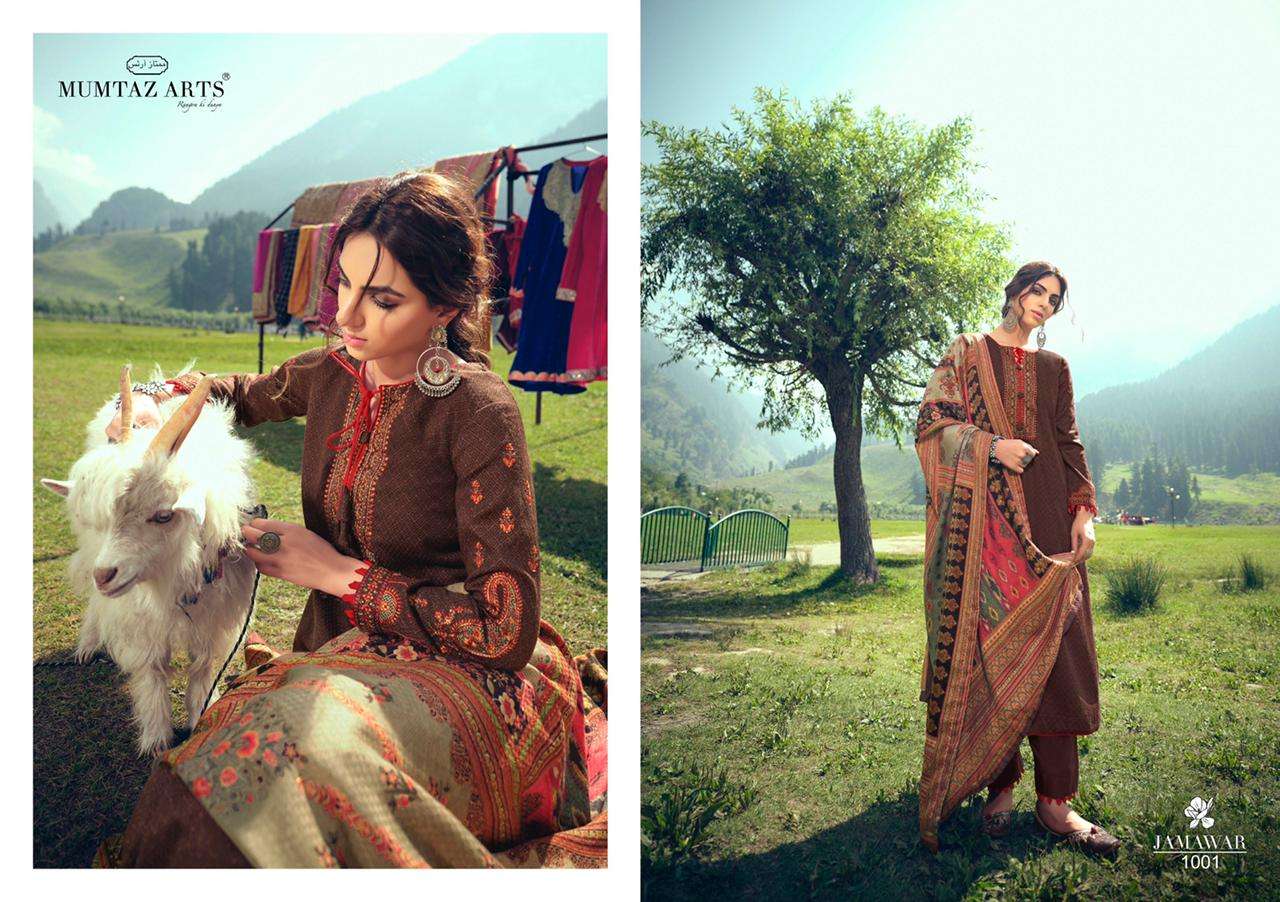 mumtaz arts jamawar lawn cotton print work ladies suits best rate for shop 