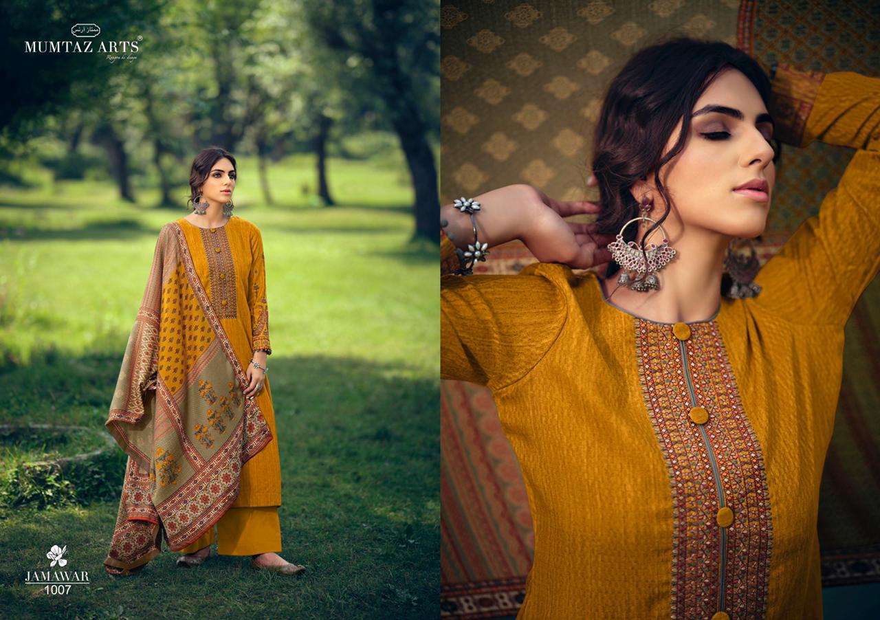 mumtaz arts jamawar lawn cotton print work ladies suits best rate for shop 
