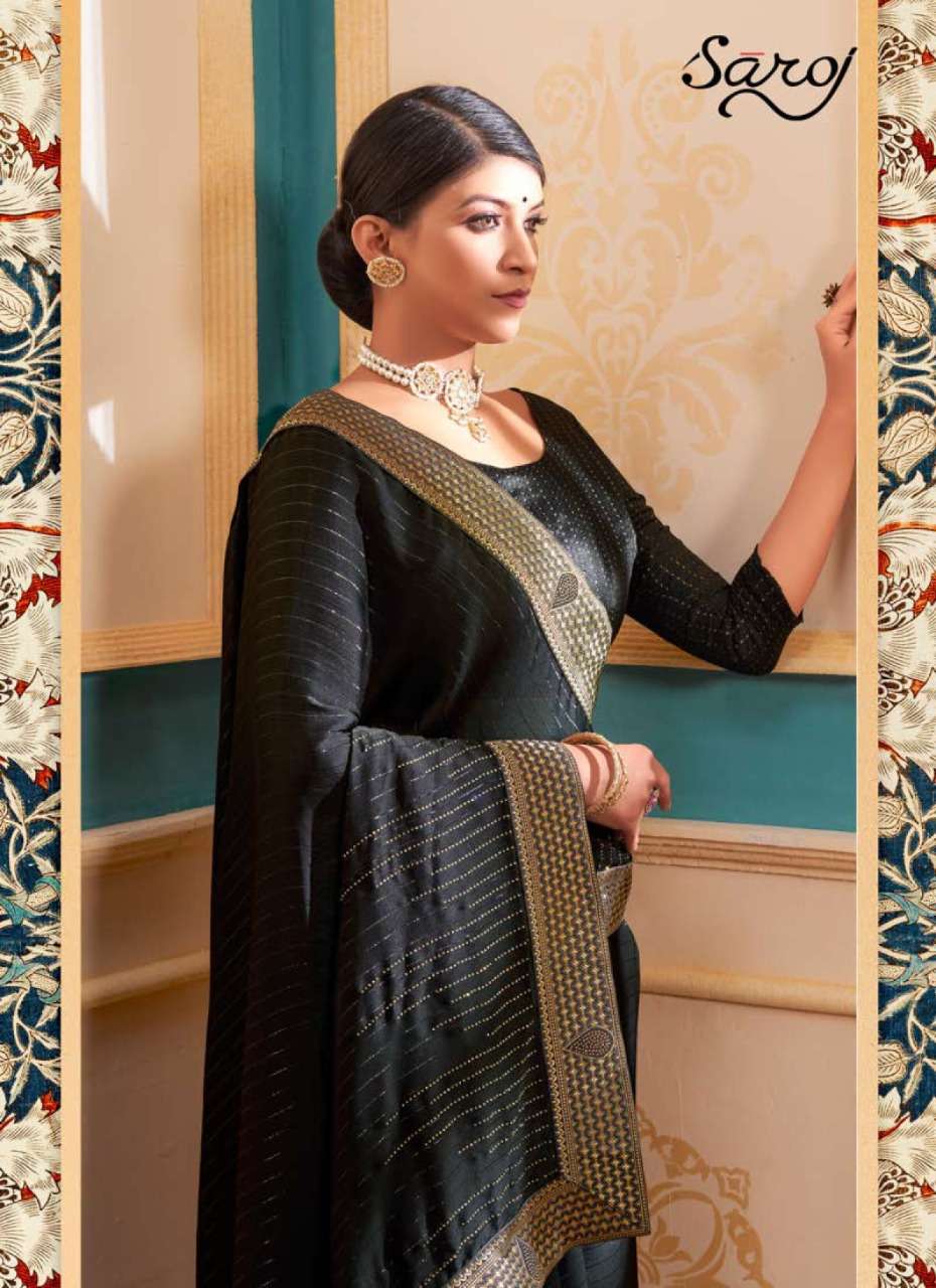 saroj prisha georgette fancy designer saris wholesale shop 