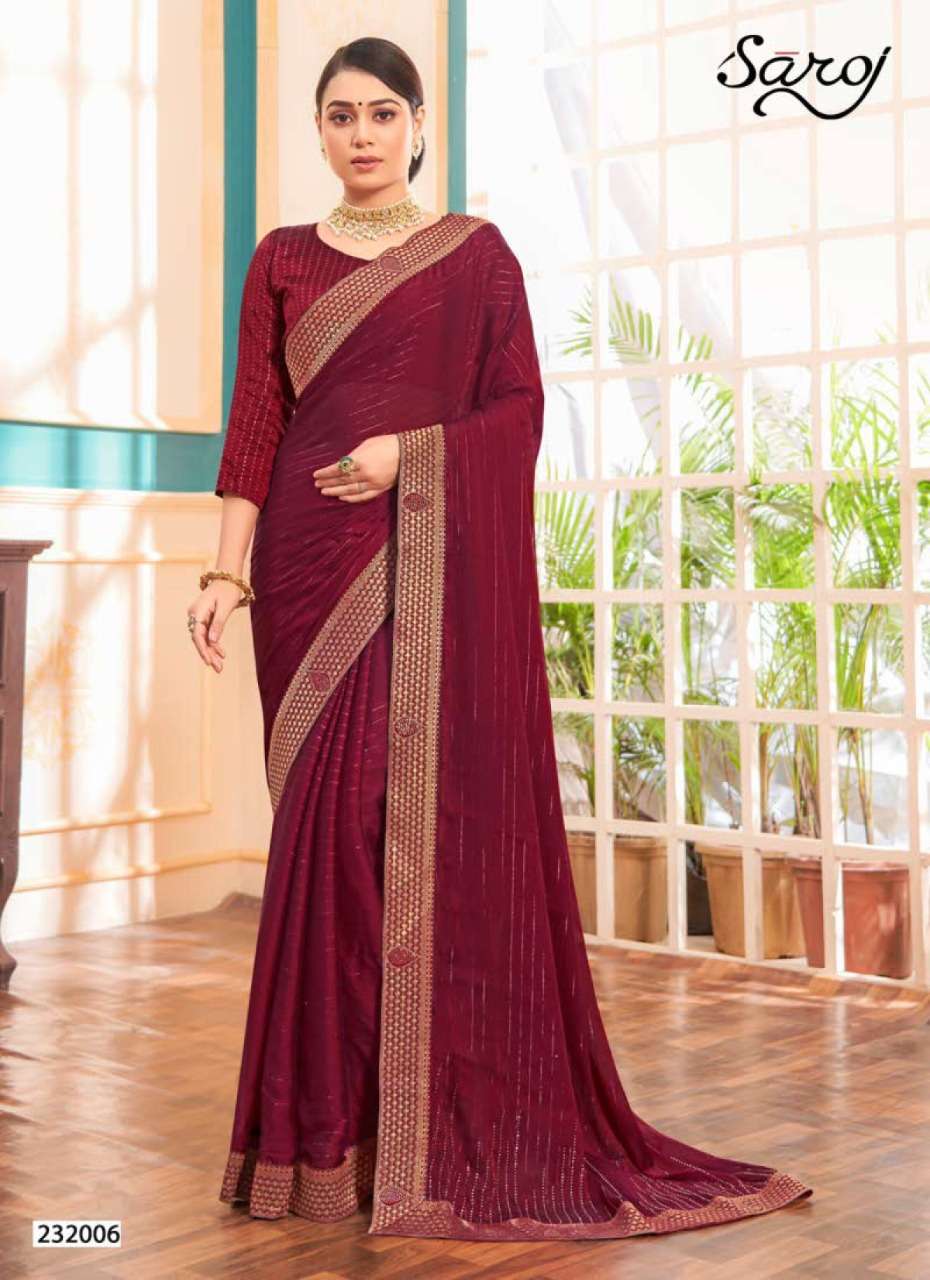 saroj prisha georgette fancy designer saris wholesale shop 