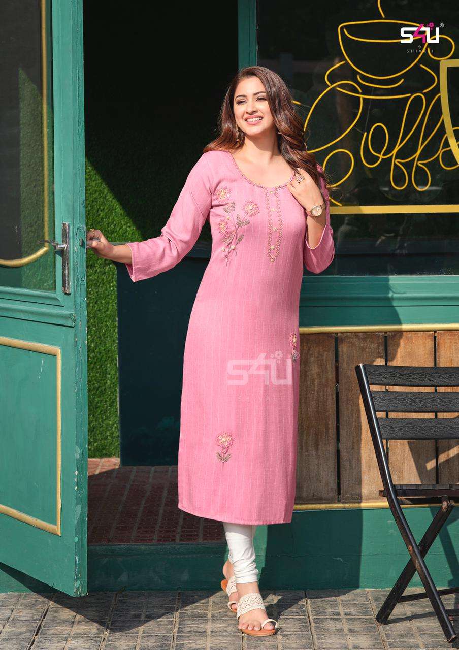 1love by s4u knotty tales sober and delightful kurtas with colorful knot handwork collection 