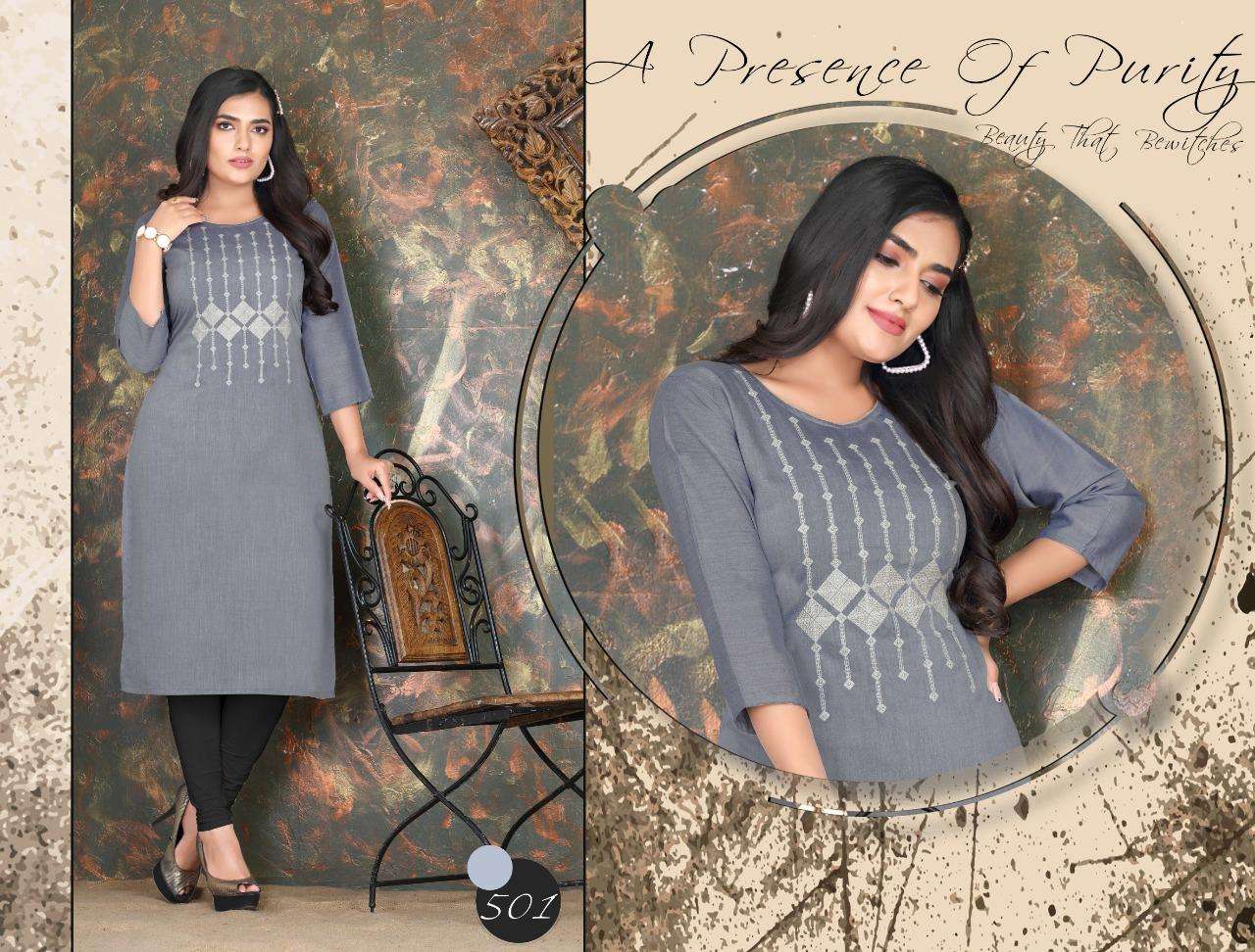  BEAUTY QUEEN ROSE🌹BERRY HEAVY 14 Kg Cross Rayon with emboss Embroidered computer  work with sequence KURTI CATALOG WHOLESALER BEST RATE