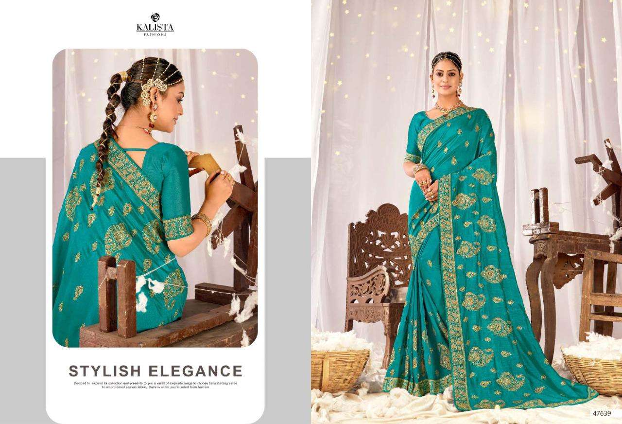 gulkand by kalista fashions embroidery vichitra fabrics sarees 