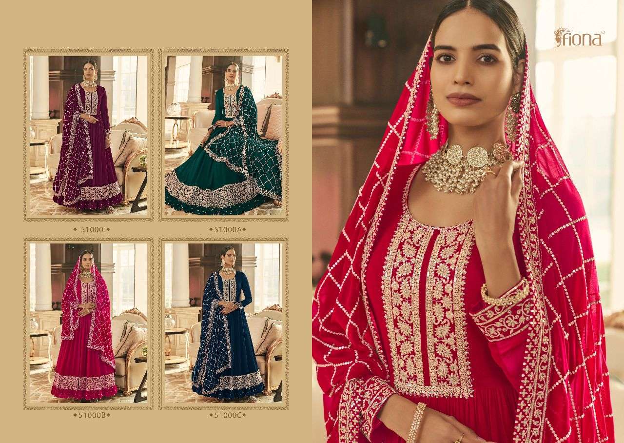 fiona present sachi georgette free size stitch long wedding suits