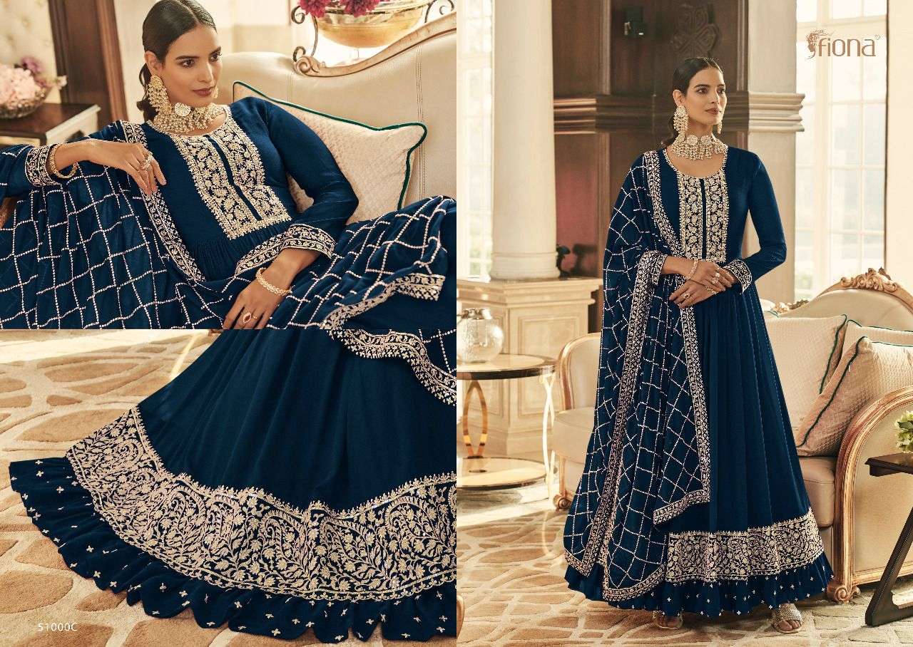fiona present sachi georgette free size stitch long wedding suits
